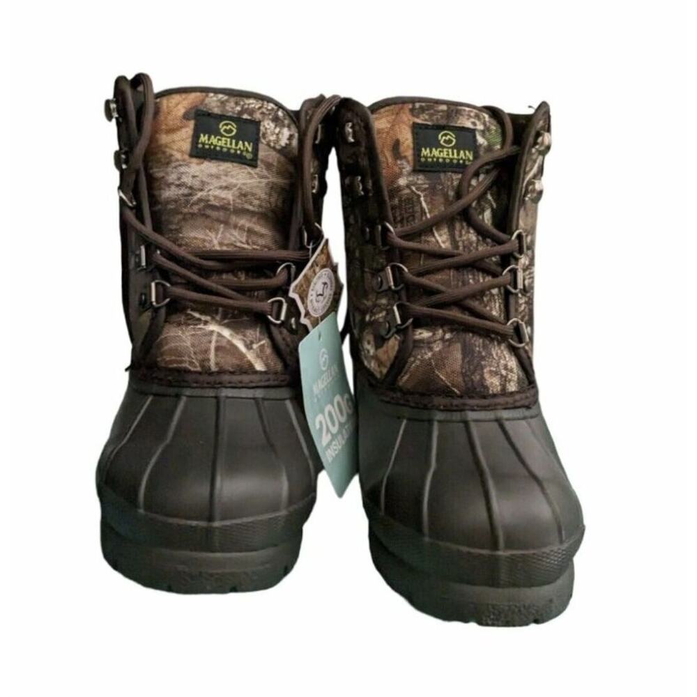Magellan Outdoors Camo Duck Boots Youth Boy's Size 1 NWT